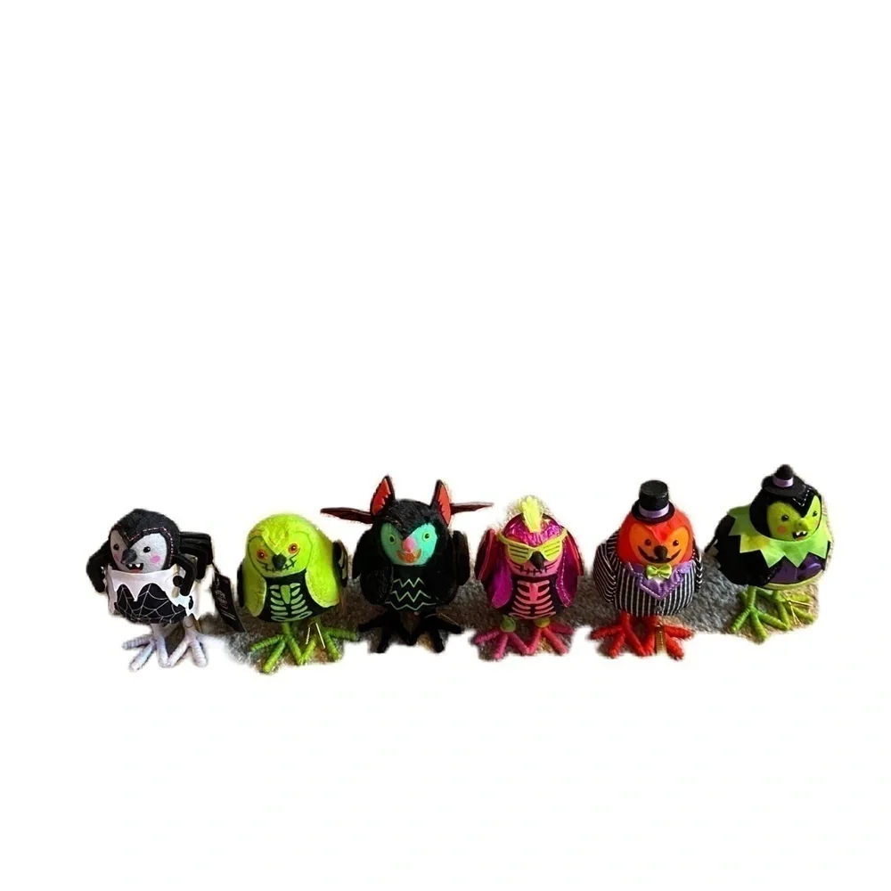 2024 Featherly Friends Hyde & Eek Halloween Bird Set Collection NEW Vampire